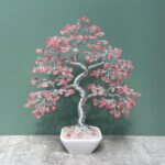 Handmade Cherry Quartz Bonsai Tree - Gambar 3