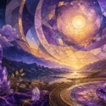 Dream journal scene for biblical dreams with calming crystals