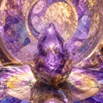 Dream journal scene for biblical meaning of glass in a dream with calming crystals