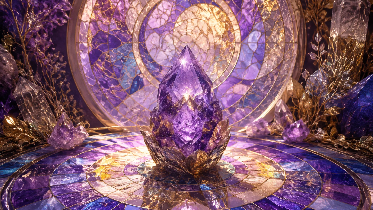 Dream journal scene for biblical meaning of glass in a dream with calming crystals