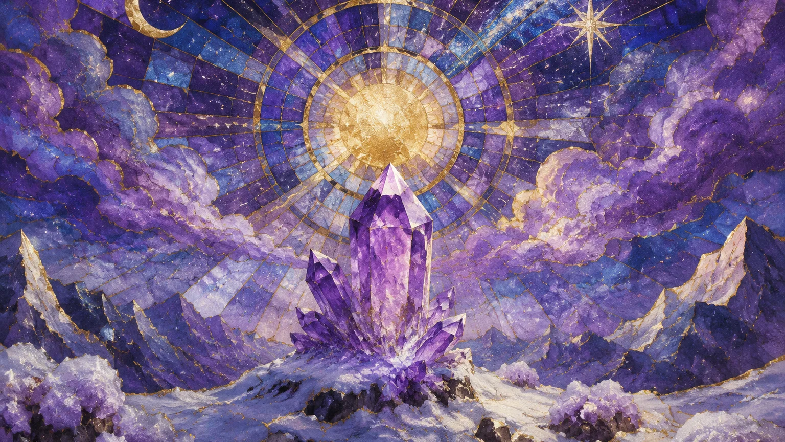 Dream journal scene for biblical meaning of snow in dreams with calming crystals