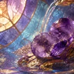 Dream journal scene for water dream meaning biblical with calming crystals